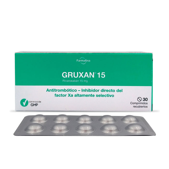 Gruxan 15 Rivaroxaban 15Mg X Comprimido