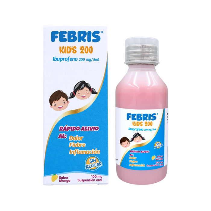 Febris Kid Ibuprofeno 200Mg/5Ml Suspensión X 100Ml