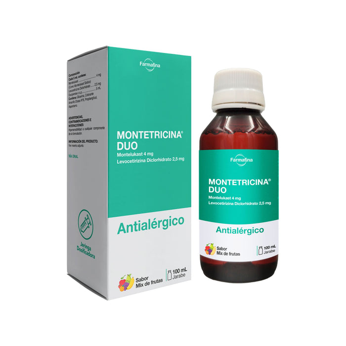 Montetricina Duo Jarabe  Montelukast/Levocetirizina X 100Ml
