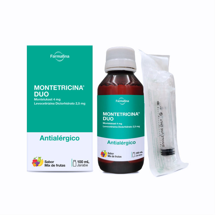Montetricina Duo Jarabe  Montelukast/Levocetirizina X 100Ml