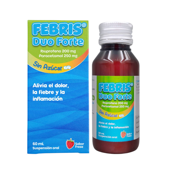 Febris Duo Forte Ibuprofeno/Paracetamol Suspensión X 60Ml