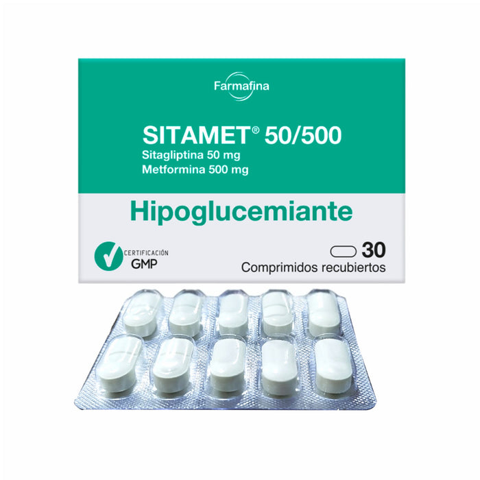 Sitamet 50/500Mg Sitagliptina / Metformina X Comprimido