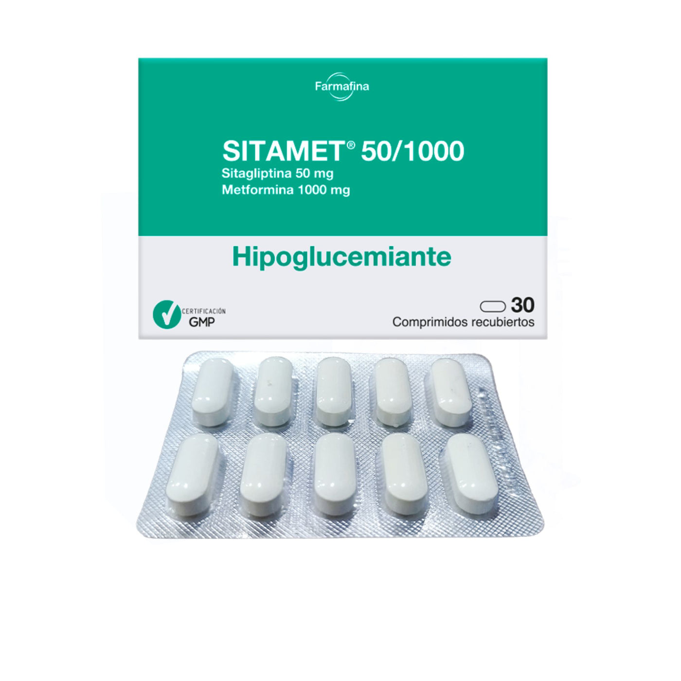 Sitamet 50/1000Mg Sitagliptina / Metformina X Comprimido— Farmacorp