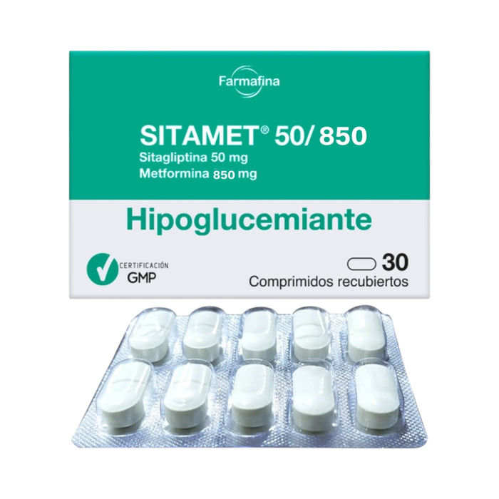 Sitamet 50/850Mg Sitagliptina / Metformina X Comprimido