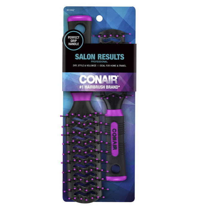 Conair Vent Brushes X2 Cepillo Ventilac 95106Z