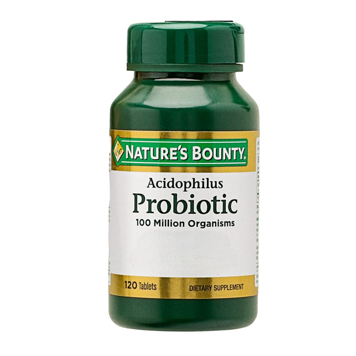 Suplemento Dietario Acidophilus Probiotic Natures Bounty X 120 Tabletas