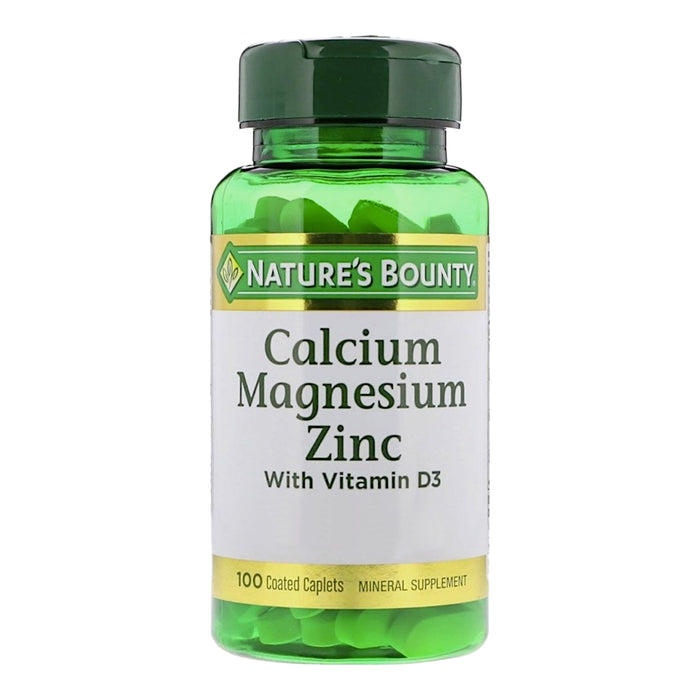Suplemento Dietario Calcium Magnesium Zinc D3 Natures Bounty X 100 Tabletas