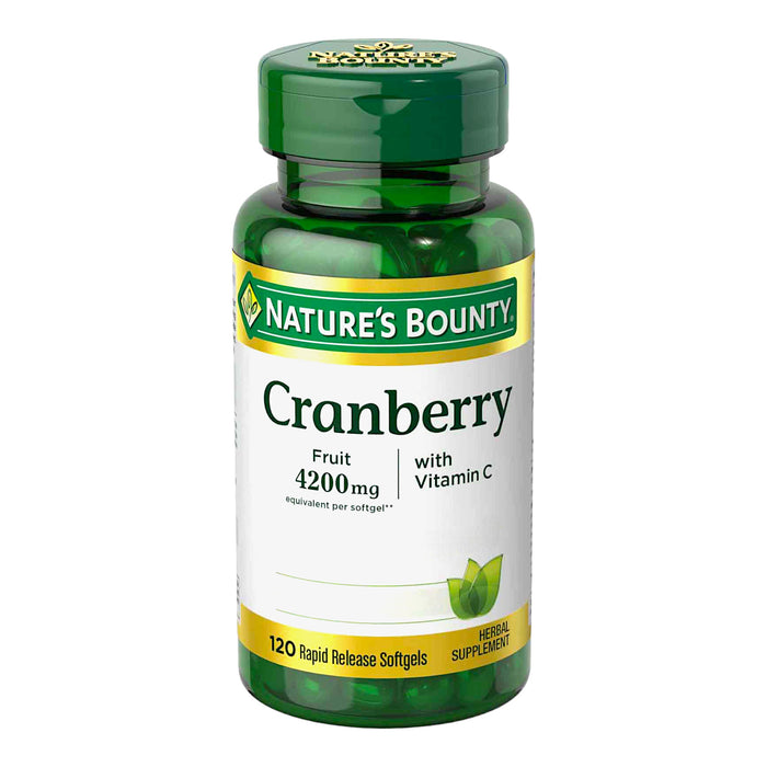 Suplemento Dietario Natures Bounty Cranberry Vitamina C X 120 Capsulas Blandas