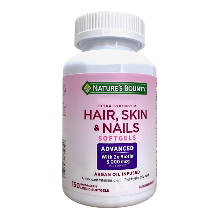 Suplemento Multivitamínico Natures Bounty Extra Strenght Hair Skin & Nails X 150 Cápsulas Blandas