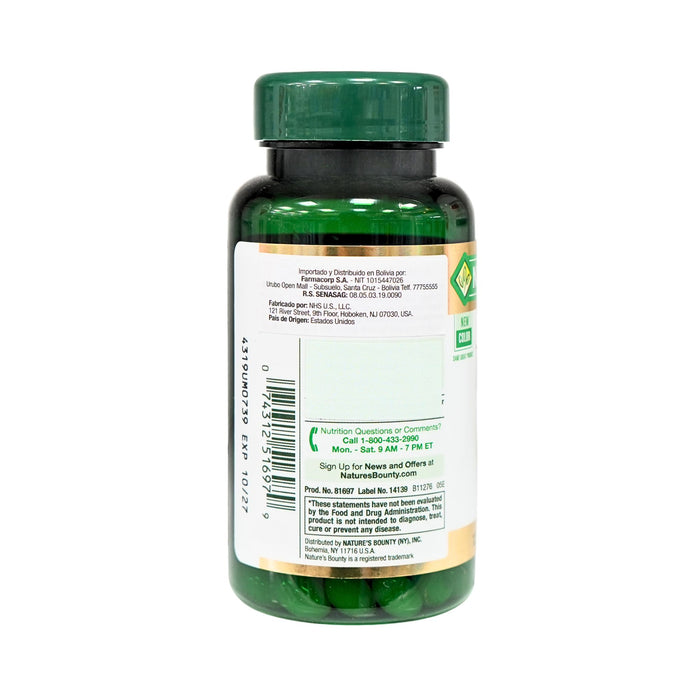 Suplemento Natures Bounty Biotin 10000Mcg X 120 Cápsulas