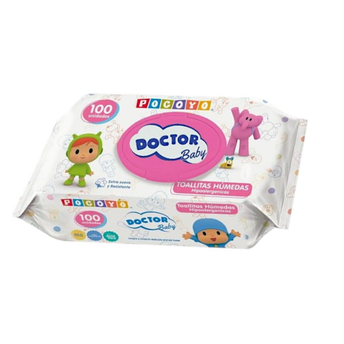 Toallas Húmedas Doctor Baby Pocoyó X 100 Unidades