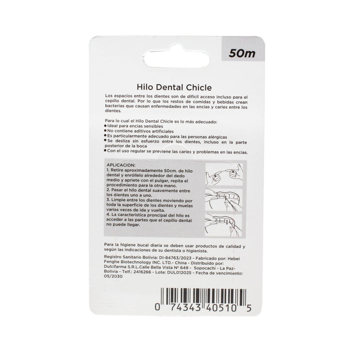 Hilo Dental Dr. Dent Encerado Chicle X 50Mts