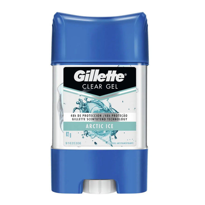 Gillette Clear Gel Antitranspirante Arctic Ice Clear X 82G