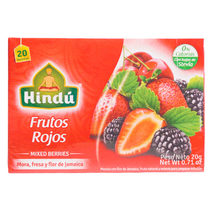 Hindu Te Frutos Rojos X 20 Sobres
