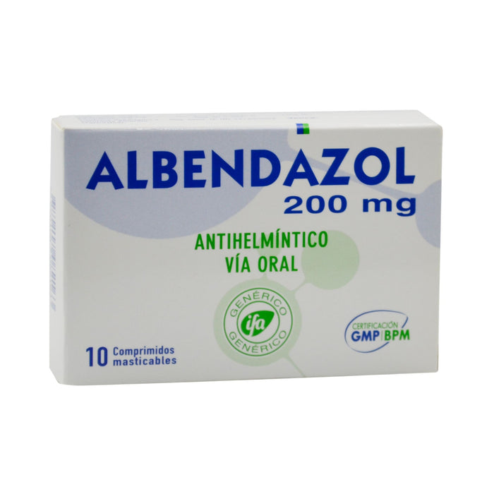 Albendazol 200Mg X 10 Comp Masticable (Ifa)