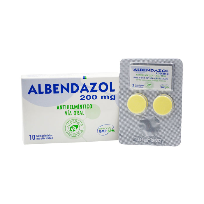Albendazol 200Mg X 10 Comp Masticable (Ifa)