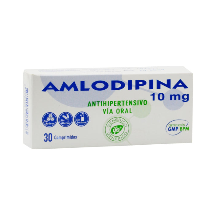 Amlodipina 10Mg X 30 Comp (Ifa)
