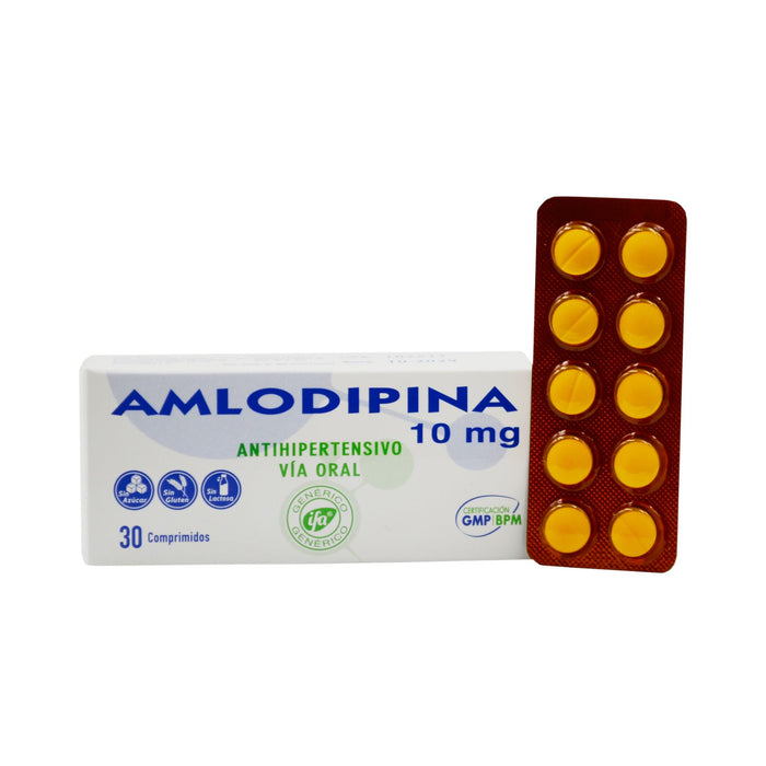 Amlodipina 10Mg X 30 Comp (Ifa)