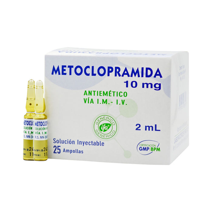 Metoclopramida 10Mg Im-Iv X 25 Amp 2Ml (Ifa)