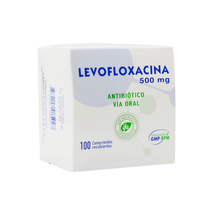 Levofloxacina 500Mg X 100 Comp Recubiertos (Ifa)