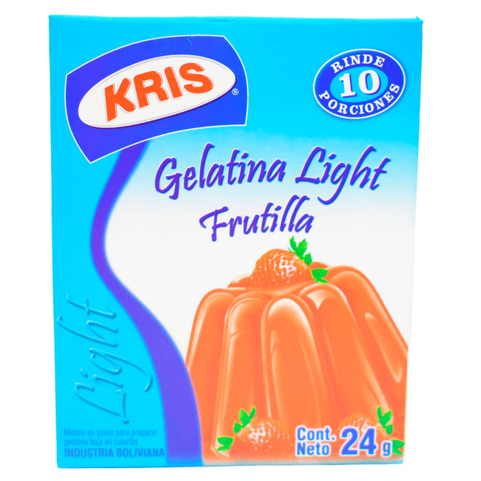 Kris Gelatina Ligth Sabor Frutilla X 24G