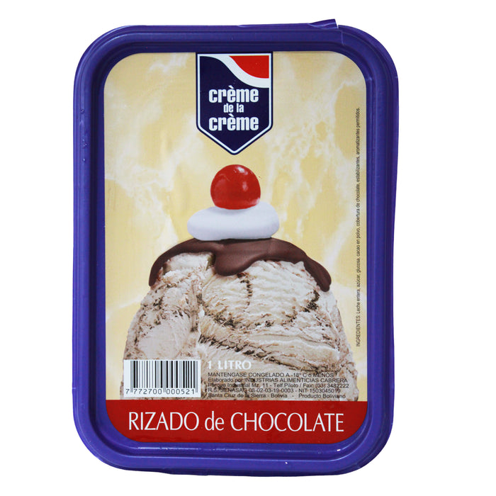 Creme De La Creme Rizado De Chocolate X 1 L