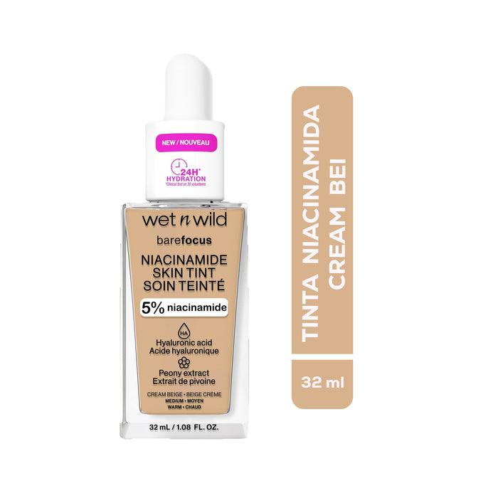 Tinta Serum Niacinamida Wet N Wild Niacinamida Cream Beige X 32Ml