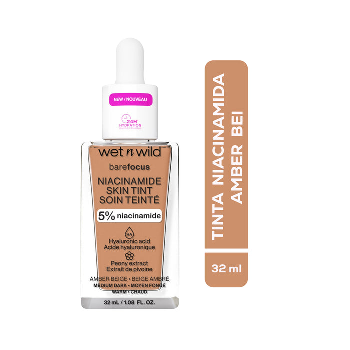 Tinta Serum Niacinamida Wet N Wild Niacinamida Amber Beige X 32Ml