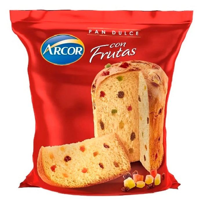 Arcor Paneton Tradicional Con Frutas X 500G