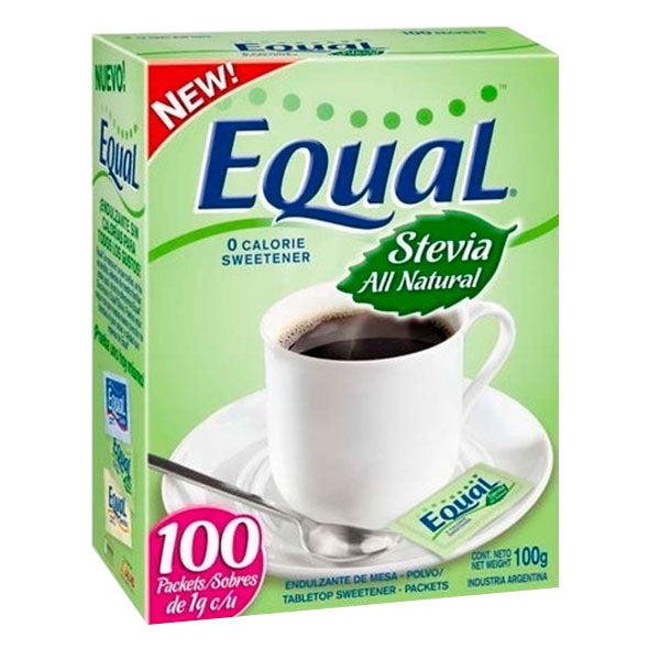 Equal Edulcorante Stevia X 100 Sobres