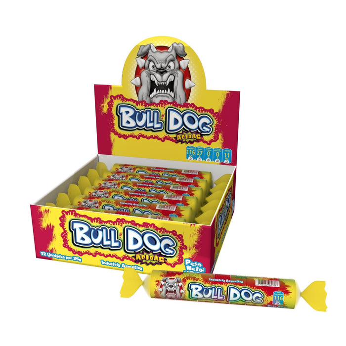 Gomitas Ácidas Bull Dog Rollo Sabor Frutal X 35G