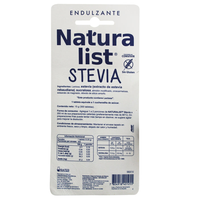 Naturalist Endulcorante X 300 Tabletas