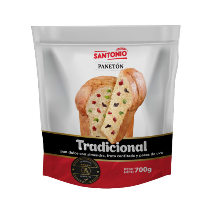 Panetón Santonio tradicional x 700 g