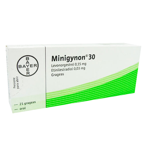 Anticonceptivo Minigynon 30 Etinilestradiol / Levonorgestrel X...
