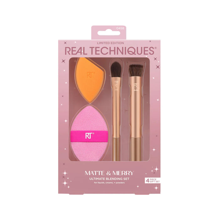 Brochas Y Esponja Para Maquillaje Real Techniques X 4 Piezas