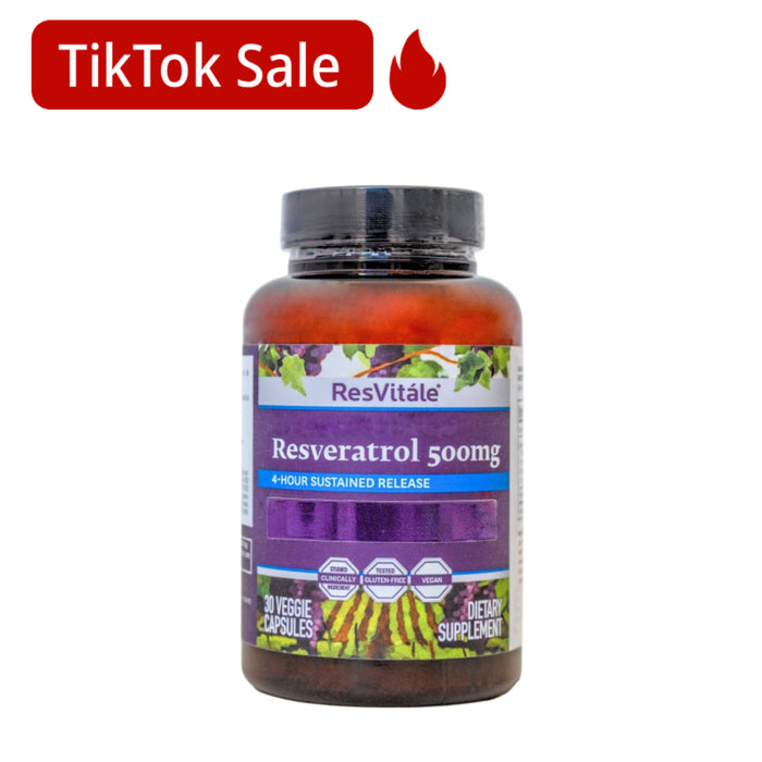 Suplemento Resveratrol 500Mg X 30 Cápsulas