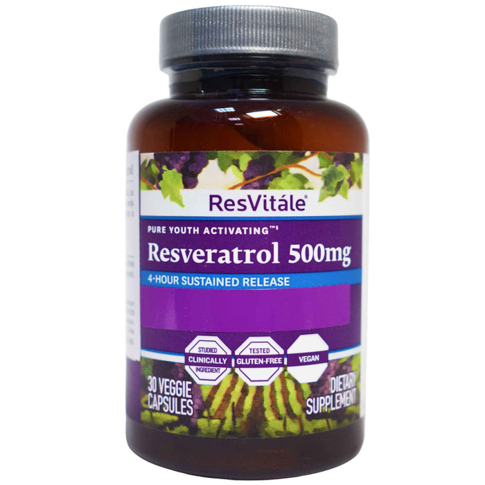 Resveratrol 500Mg Suplemento X 30 Capsulas