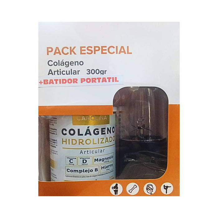 Pack Colágeno Carolina Articular X 300G+Batidor