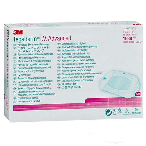 Tegaderm Iv Advanced 1688 10Cm X 12Cm