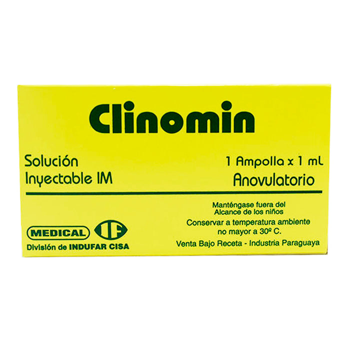 Clinomin Dihidroxiprogesterona Acetofenido 150Mg Y Estradiol Enantato 10Mg X Ampolla