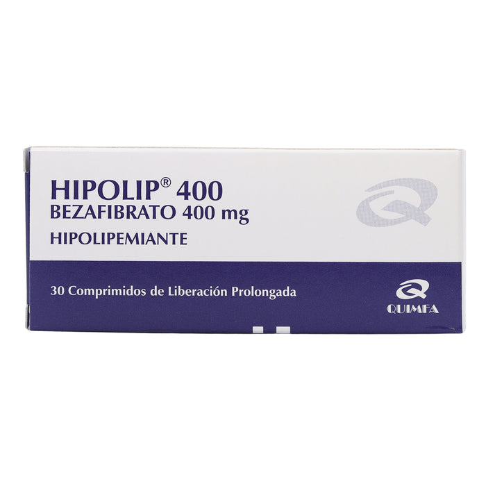 Hipolip 400Mg Bezafibrato X Tableta