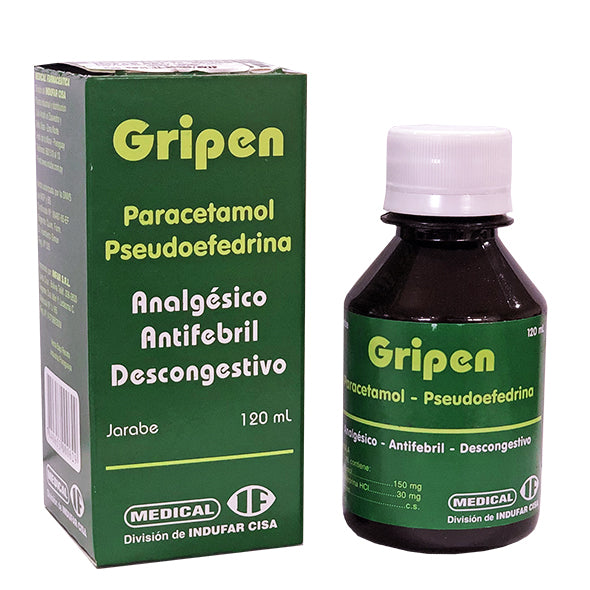 Gripen Jarabe X 120Ml Paracetamol Pseudoefedrina