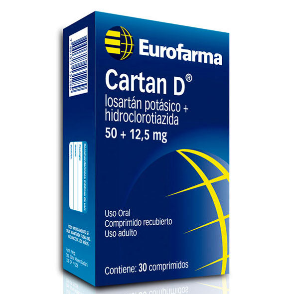 Cartan D Losartan-Hidroclorotiazida X Tableta
