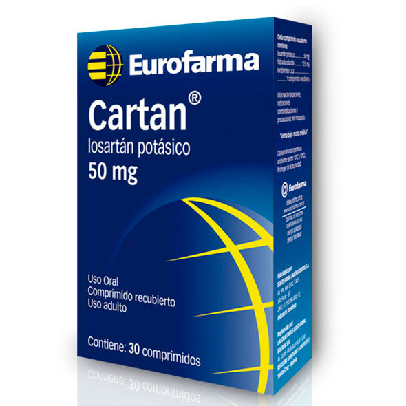 Cartan Losartan Potasico 50Mg X Tableta