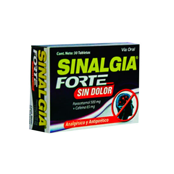 Sinalgia Forte Paracetamol 500Mg Y Cafeina 65Mg X Tableta
