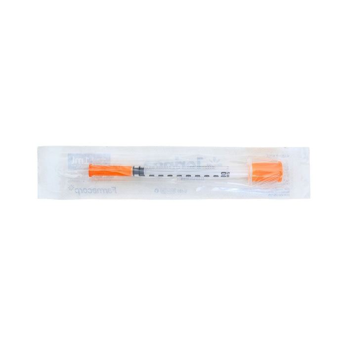 Jeringa Insulina 1Ml Con Aguja 29 Fina Farmacorp X Unidad