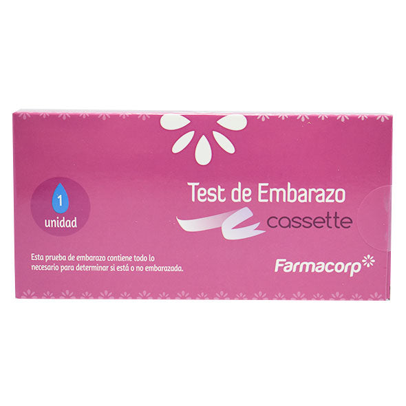 Test De Embarazo Hcg Urine Cassette Farmacorp X Unidad