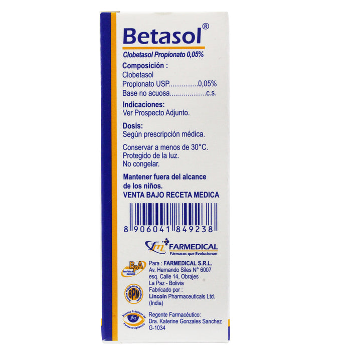 Betasol 0.05  Loc Topica X 30Ml Clobetasol