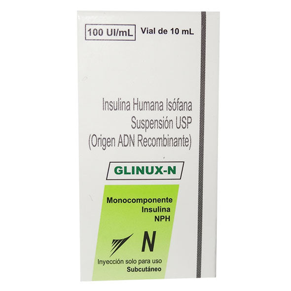 Glinux N Recombinante Insulina Humana 100Ui X Ampolla