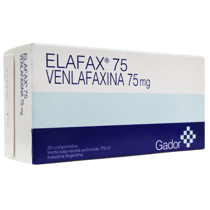 Elafax 75Mg Venlafaxina X Tableta